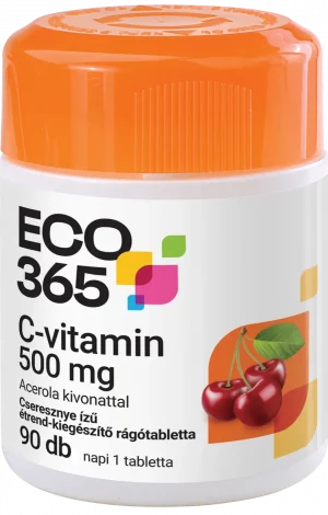 ECO365 C-vitamin 500 mg Acerola kivonattal